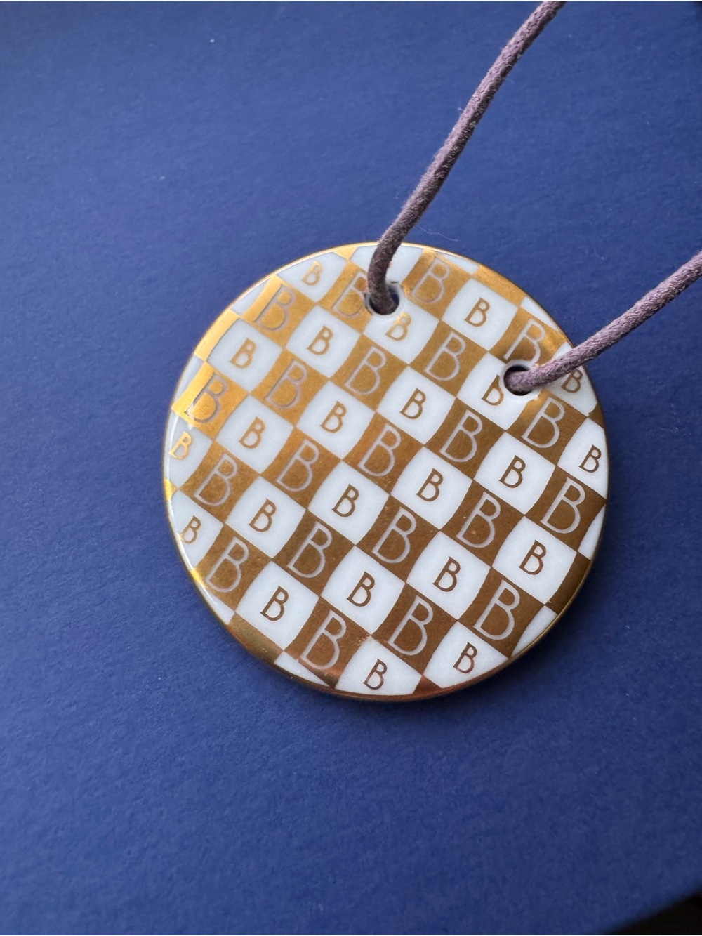 Bernardaud (Limoges, France) - Multicolor Porcelain Pendant Necklace - Picture 2 of 3